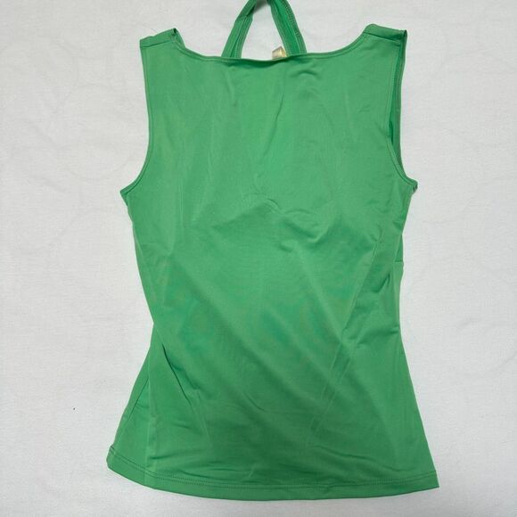 Vintage HAVE Tank Top | Y2K Deadstock Retro Green Tank Top w. Halter | Sz SM - Picture 8 of 8